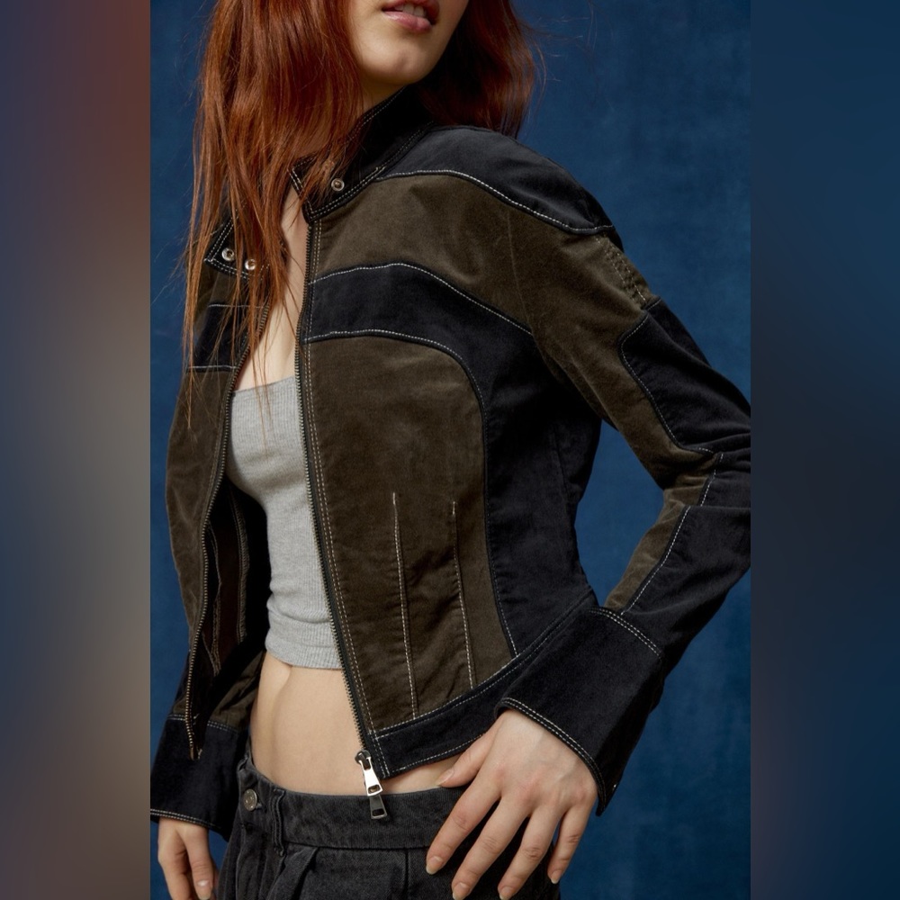 BDG Racer Moto Jacket from Urban Outfitters, Brand New, Size L
